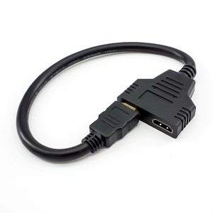 High Quality <strong>1</strong> in 2 out for <strong>HDMI</strong> <strong>Splitter</strong> Adapter Cable <strong>1</strong> Male to Dual 2 Female PVC Jacket for TV and Car - Product Image 1