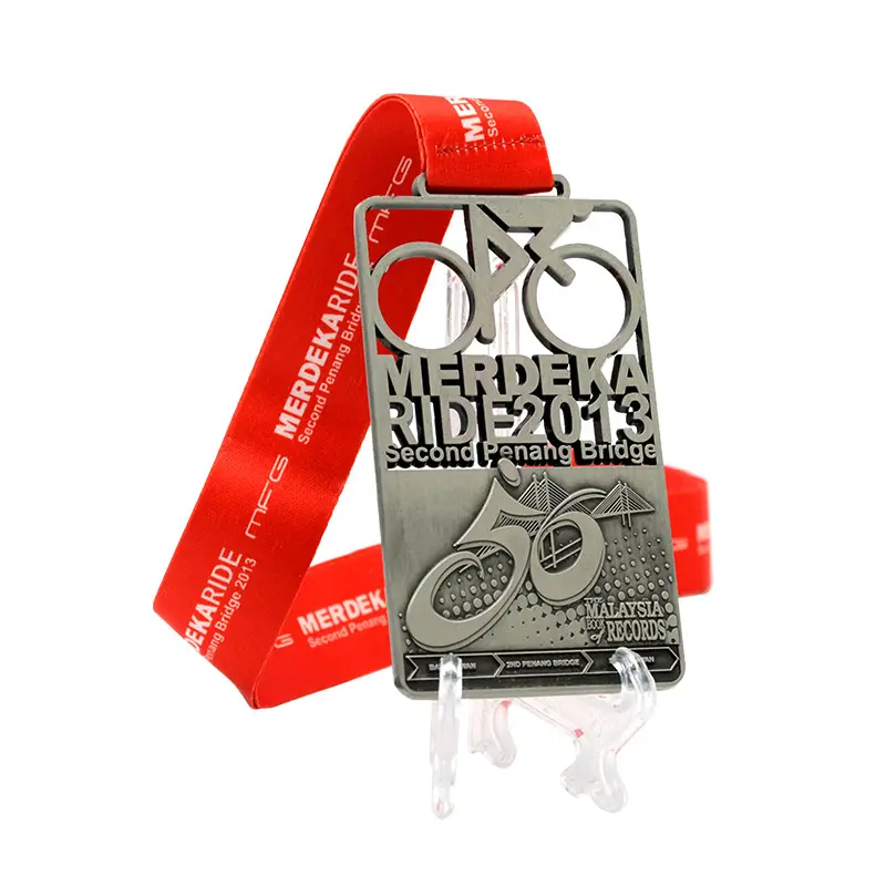 Longzhiyu 16 anni adventure finisher bike medal maker custom cycling miniature spinning medal bicicletta all'ingrosso per kid medal