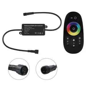 RGB-02W 2.4GRF DC12V -24V Беспроводной светодиодный диммер RGB светодиодный пульт дистанционного управления Водонепроницаемый IP67 Светодиодный контроллер для светодиодного освещения - Product Image 1