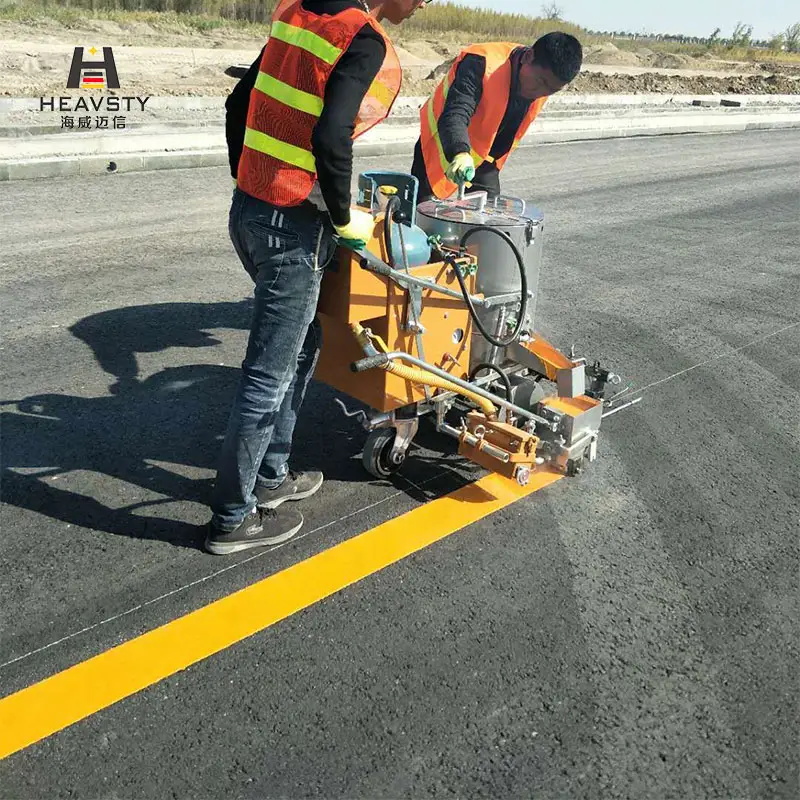 Machine à dénuder les peintures en thermoplastique, machine lourde et contrôlée à la main, pour marquage de route, hh860