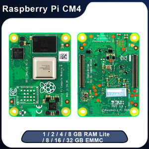 Raspberry Pi CM4 Compute Module 4 Board opzionale 1 / 2 / 4 / 8 GB RAM Lite / 8 / 16 / 32 GB EMMC Flash Wifi e BT Industrial Hat - Product Image 2