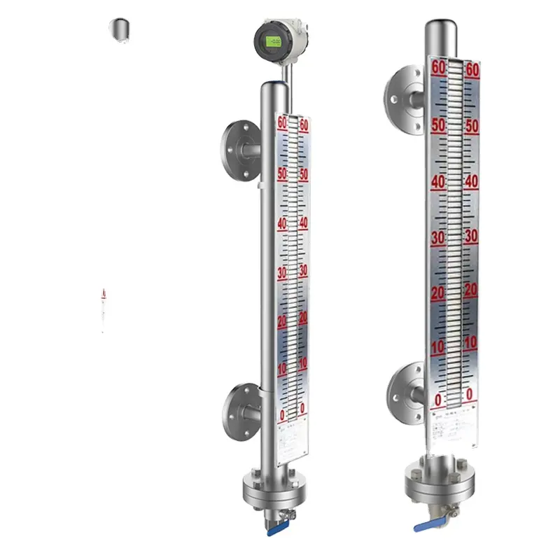 Sensor de nivel de líquido de agua magnético montado lateralmente de 1000mm/transductor/calibre/medidor/transmisor con indicador de palanca de tipo remoto de 4-20mA