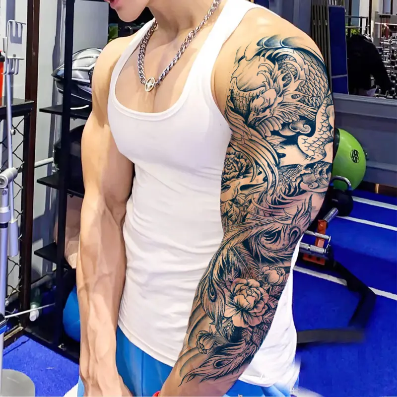 Крутая Полуперманентная татуировка для мужчин