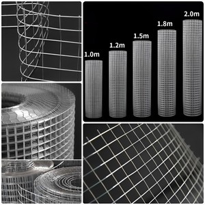 1/4 1/2X1 inç galvanizli donanım bez 2X2 2X4 demir elektro/sıcak daldırma galvanizli kaynaklı tel tel örgü rulosu çit için - Product Image 3