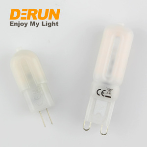 Sütlü plastik kapak küçük G4 G9 SMD2835 12 Volt 1W 1.5W 2W 2.5W 220V LED G4 ampul için masa lambası, LED-JC - Product Image 3