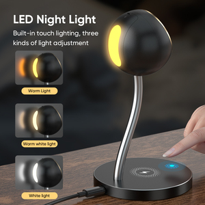 NEW Design Portable 15W Magnetic <strong>Charging</strong> Multi-function 4 in 1 <strong>Lamp</strong> Wireless Charger Phone Watch Headset <strong>Charging</strong> - Product Image 6