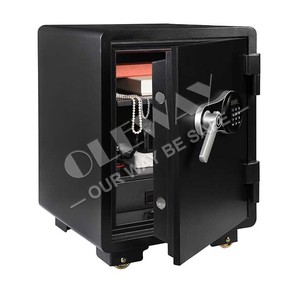 Caja fuerte para el hogar Con bolsa impermeable ignífuga Caja fuerte de seguridad Para objetos de valor en efectivo Teclado electrónico numérico Sistema de alarma dual - Product Image 6
