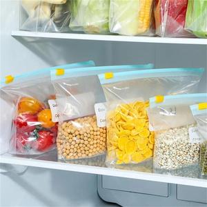 מותאם אישית ניתנת לסגירה חוזרת מפלסטיק LDPE רוכסן מקפיא שקיות אטומות עצמית עם רוכסן למזון לשמור על טריות