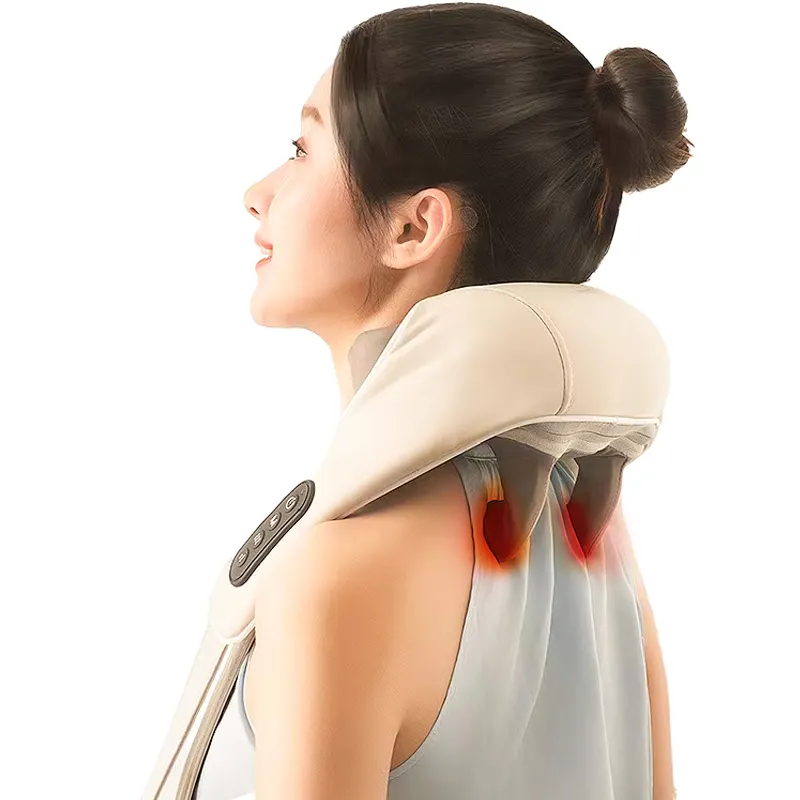Il massaggio trapezio intelligente 8D allevia il dolore alla spalla ricarica cuscino per il collo riscaldato massaggiatore elettrico per spalle e collo