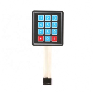 マトリックスアレイDIY Arduinoキーボードキーパッドコントロールパネルパッド1-20キーボタン3*4-4*5膜スイッチゴム素材 - Product Image 5