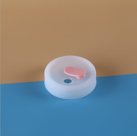 Couvercle transparent - bouchon rose