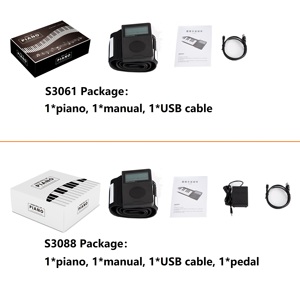 Controlador Digital Midi, sintetizador enrollable de silicona para Piano, Piano enrollable para niños, instrumentos musicales, Orga electrónica suave plegable