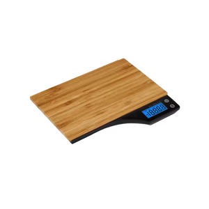 Bilancia da cucina multifunzione da 5kg/1g in bambù naturale con indicatore di ABS - Product Image 6