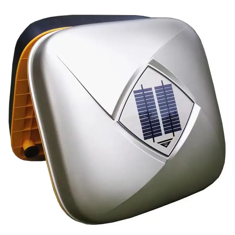 Housse de voiture intelligente YXL avec panneau solaire Housse de voiture automatique avec télécommande, protection UV en cas de soleil pluvieux, coupe universelle
