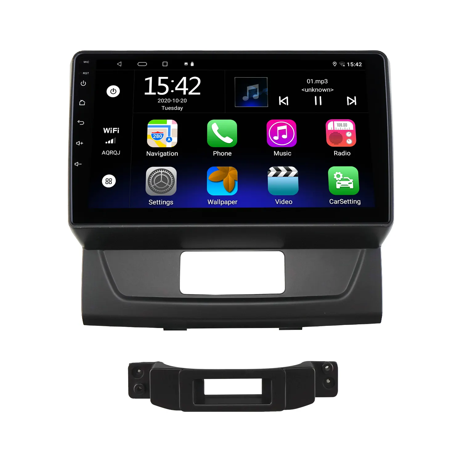 9 Inch Touchscreen Android 13.0 Autoradio Voor Suzuki Alto K10 2022 Gps Navigatiesysteem Ondersteuning Swc