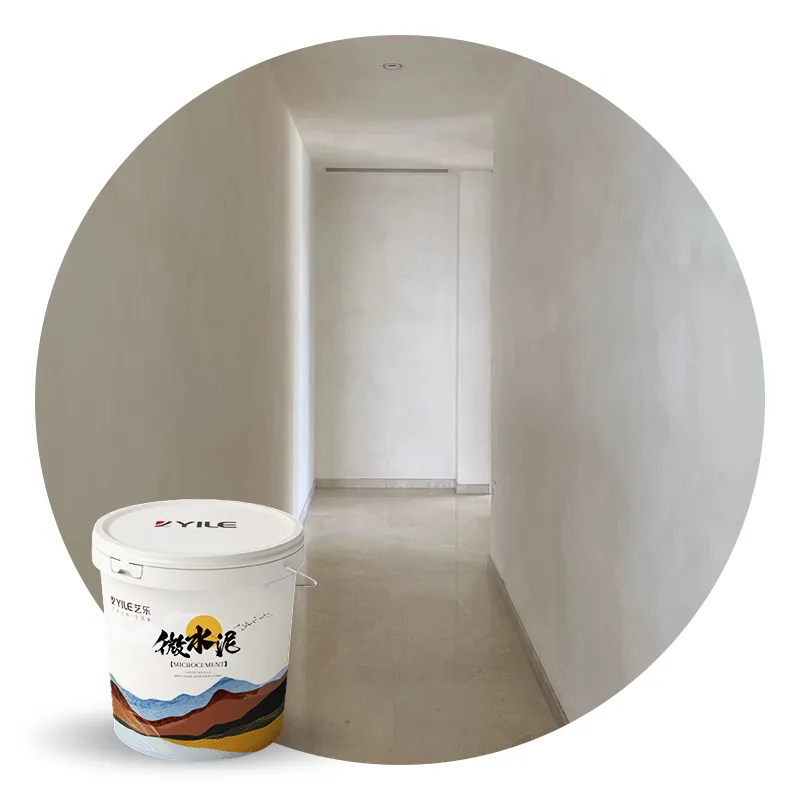 Yile avrupa mikro çimento duvar ve zemin duvar ve zemin için entegre duvar boya mikroçimento boya