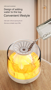 Umidificatore d'aria diffusore olio piccola camera da letto ad ultrasuoni uso domestico luce notturna Mini aromaterapia fiamma umidificatore