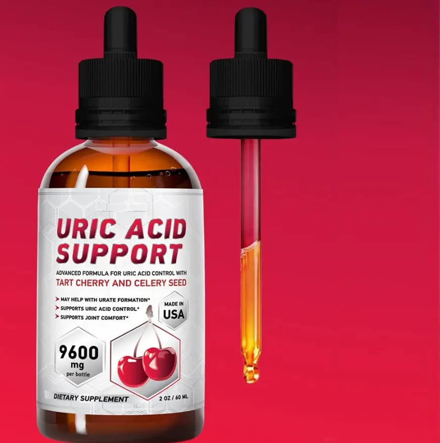 Suporte de ácido úrico-extrato de cerejeira para culinária-suplementos líquidos para controle de ácido úrico 60ml