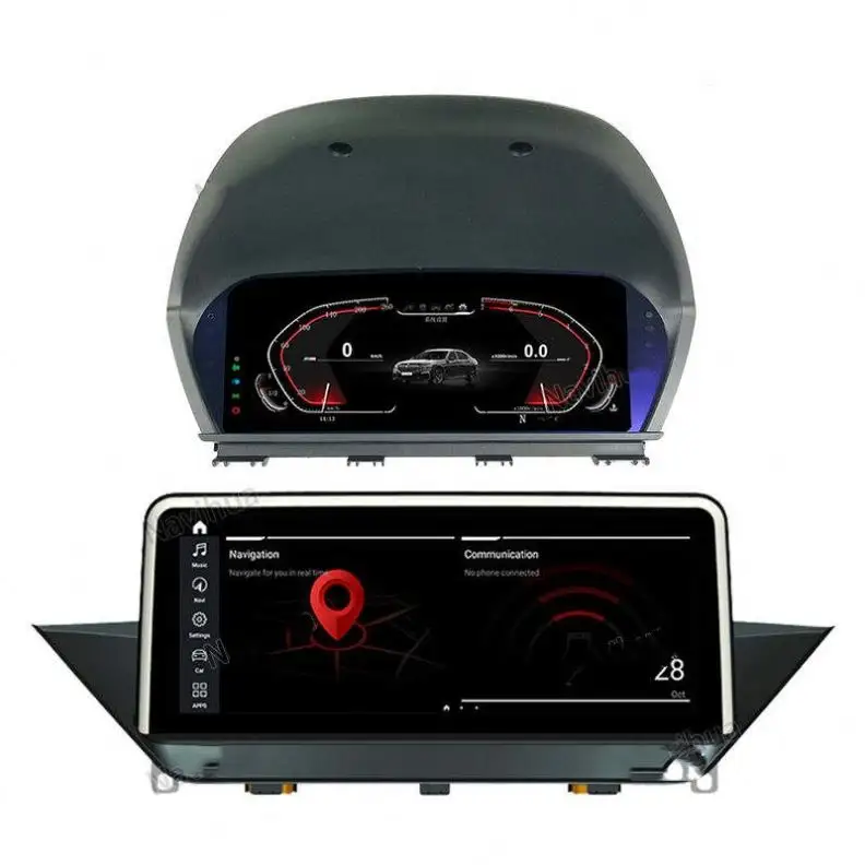 Rádio multimídia Android para carro, tela sensível ao toque, carplay, navegação GPS para BMW X1 E84 2012- 2015, medidor automático, carro digital, conjunto