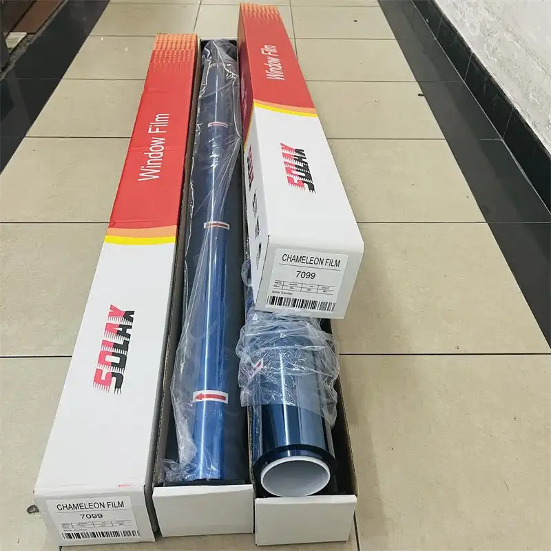 Hot Selling Chameleon Window 3M Tint Film 1.52*30M Color Purple Sticker Ml20A Vlt 20% Heat Rejection Paper