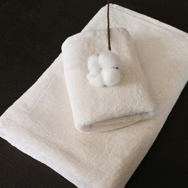 Rts toalha de banho lisa 100% algodão, toalha longa pilha de banho