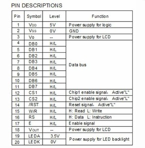 128x64 monocromo gráfico módulo pantalla lcd ks0107 controlador de pantalla lcd gráfica 20pin lcd con STN amarillo modo verde - Product Image 4