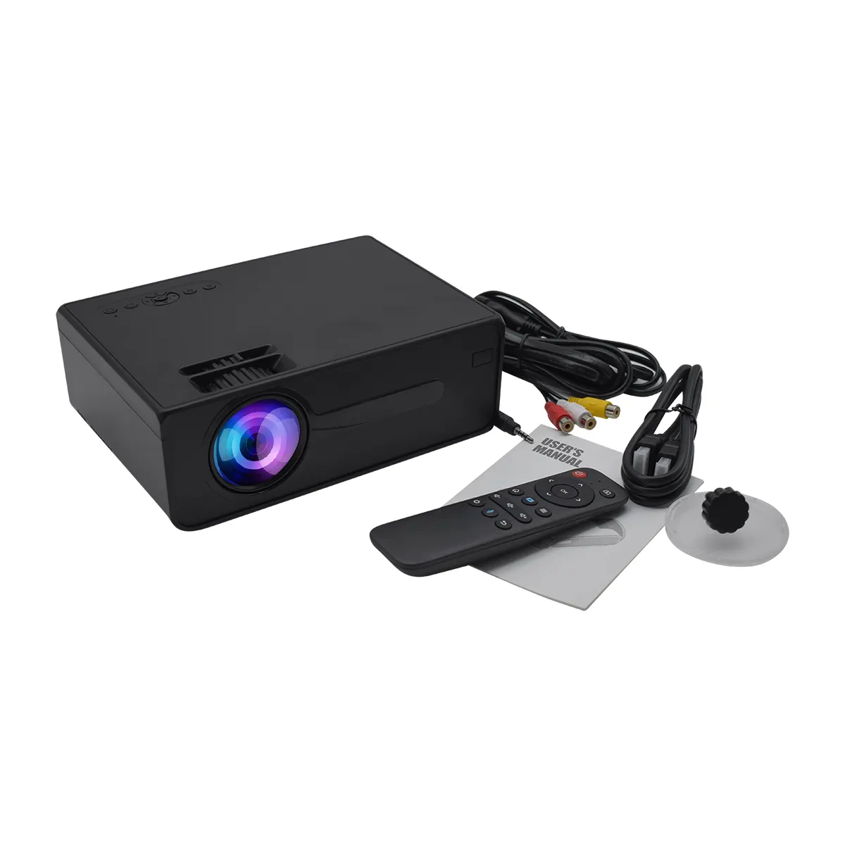 Factory Price LED Native 720P Support 1080P 4K Mini Portable LCD Video Projector Office Home Theater Multimedia Projector