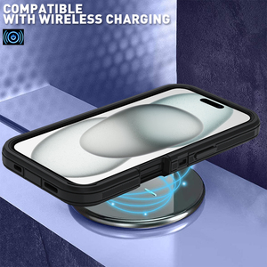 Üç geçirmez zırh cep telefonu kabuk iPhone 16 için uygundur artı her şey dahil anti-damla mat anti-skid sert kabuk - Product Image 5