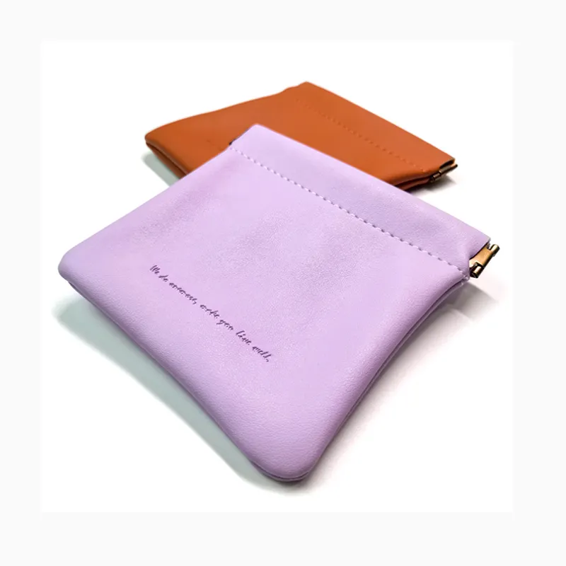 Bolsa de joyería de cuero con logotipo grabado personalizado, pequeña, con imán de cuero rosa, pendientes, collar, pulsera, bolsa de joyería