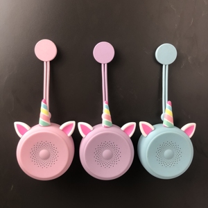Hochwertige Einhorn Silikon gehäuse Saugnapf Freis prec heinrich tung Stereo Sound Wasserdichter Lautsprecher für <span class=keywords><strong>Computer</strong></span> Handy Werbung