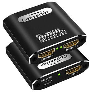 New Arrival HDM1 <strong>Splitter</strong> 4K 30HZ 1X2 DC5V Metal Shell 1In 2 Out HDM1 Video <strong>Splitter</strong> 4 Ports for TV PC Projector - Product Image 1