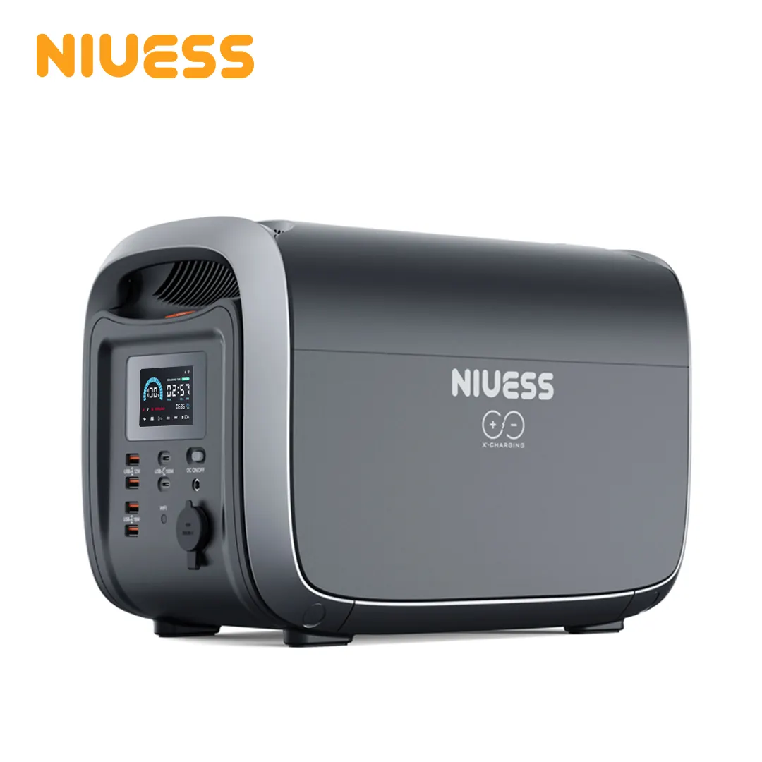 NIUESS Cheap Price Small 1200W Lithium Energy Storage Outdoor Power Bank Station Back Up Portable Solar Generator