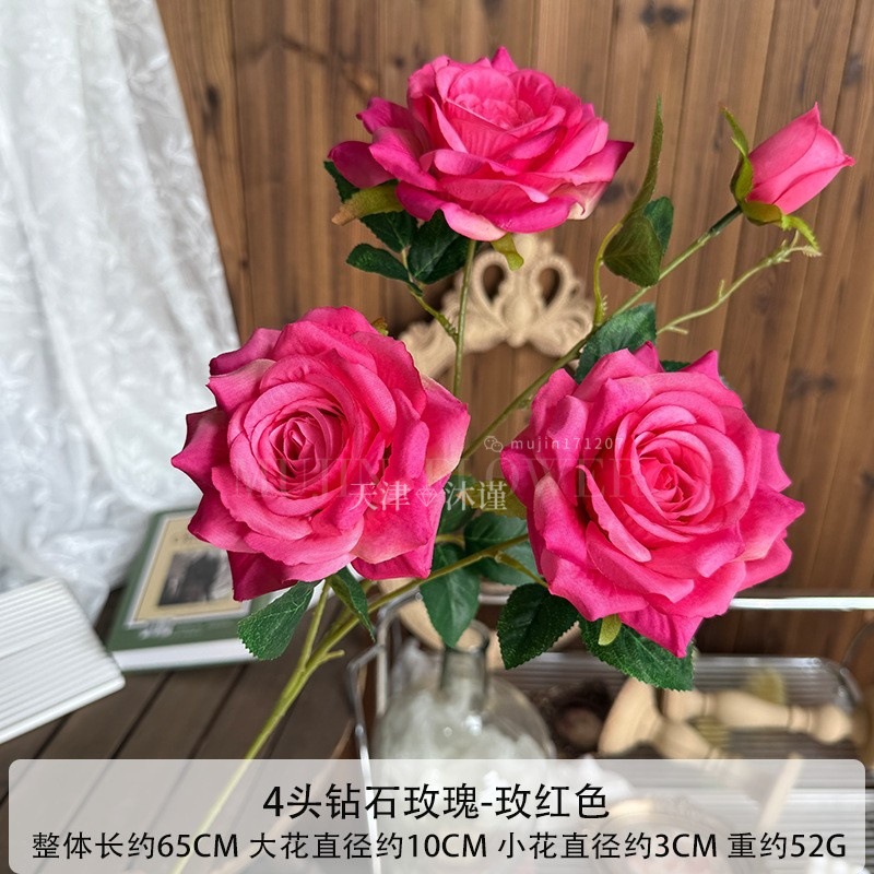 Rosas de diamante de 4 cabezas