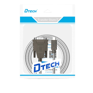 Cabo usb tipo c para rj45 dtech, cabo para laptop e computador, pl2303gc, 0.5m 1m 1.5m 2m 3m pl2303 rs232