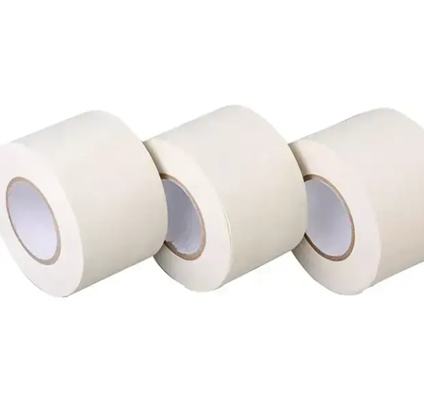 factory supply cream-coloured waterproof duct tape without glue for air conditioner insulation materials& elements
