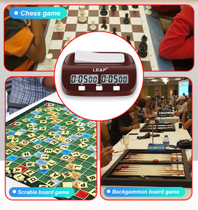 Timer per il conto alla rovescia con ritardo Bonus orologio per scacchi digitale per giochi da tavolo Timer per giochi da tavolo personalizzato marrone - Product Image 6