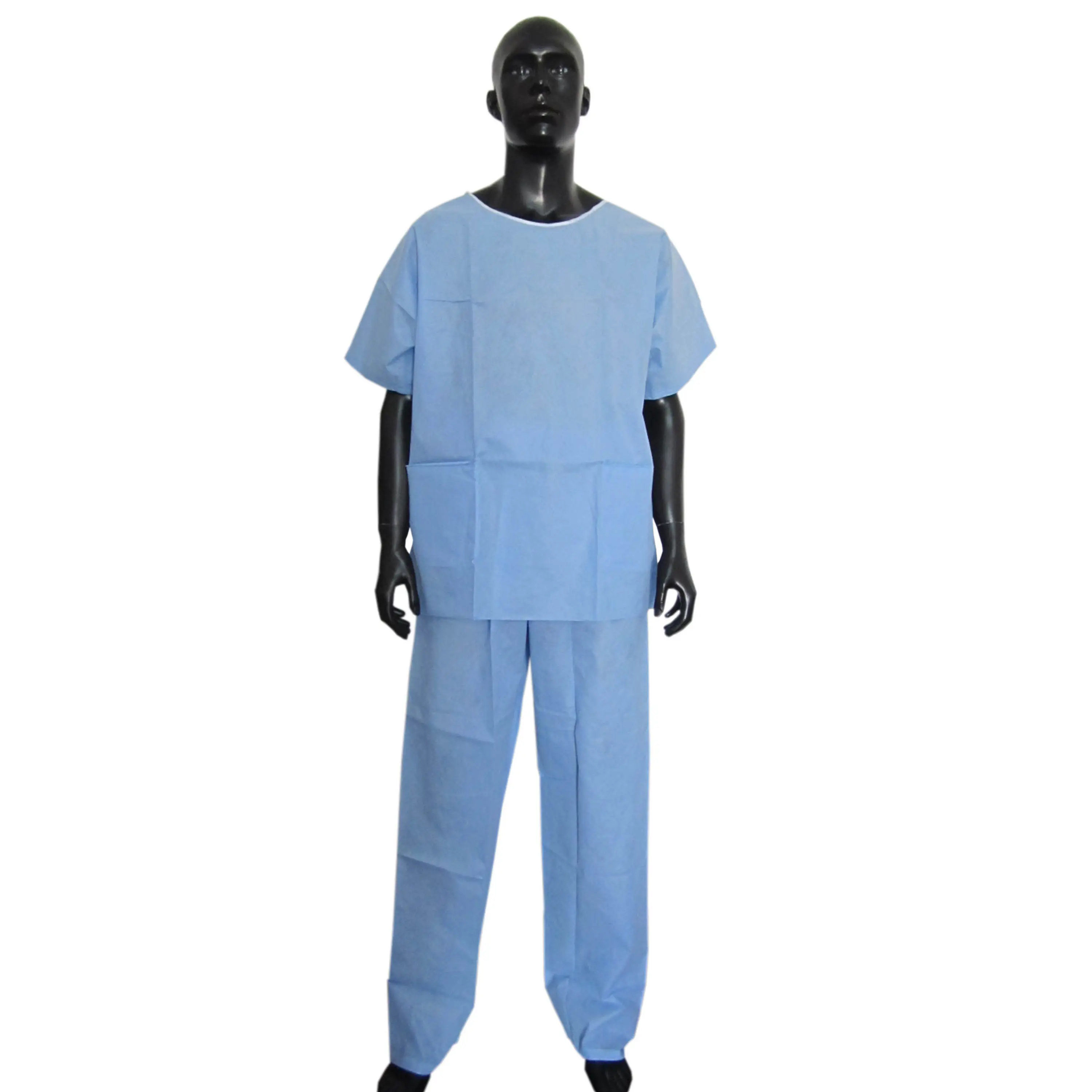 Descartável Não Tecido PP SMS Surgical Scrub Suit