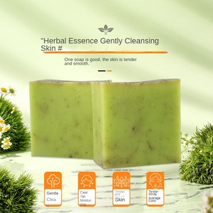 Moxa kadife el yapımı sabun doğal bitki Mugwort yaprak sabun yüz ve banyo için uçucu yağ sabun - Product Image 3