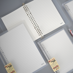 Bloc de notas A4 para estudiantes, estilo aula, en espiral, con cuadrícula de papel mate, líneas horizontales, hojas sueltas de PP para regalo de uso escolar - Product Image 5