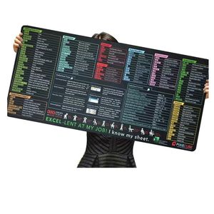 Большой шпаргалка 80*30 см, игровой коврик для мыши, коврик для офисной клавиатуры, Нескользящий Резиновый игровой Настольный коврик - Product Image 4