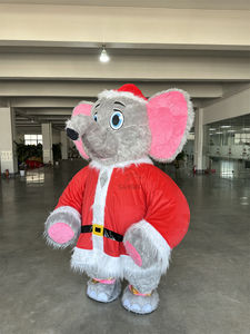 High Quality Inflatable 2m/2.6m Realistic Walking Inflatable Christmas Clothing Elephant Mascot Costume