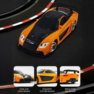 Dwi Dowellin <strong>1</strong>/43 Scale RC Drift Car 2.4G 4WD Full Proportional <strong>Control</strong> Mini Electric Racing Drift Car Lights Remote Controller