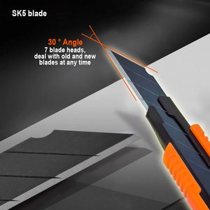 HARDEN maket bıçağı 9MM genişlik bıçak katlanır SK5 maket bıçağı çok el kesme alet kutusu kesici bıçak kesici - Product Image 2