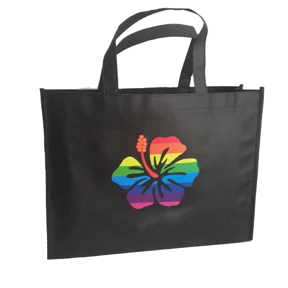 Campione gratuito! Borsa da fiera in tessuto Non tessuto con logo personalizzato borse non tessute in tessuto riutilizzabile a buon mercato