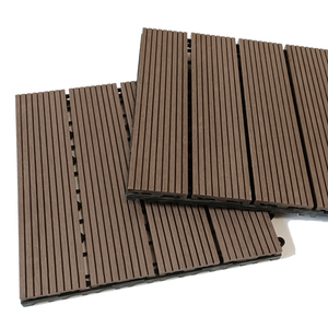 Chất lượng cao WPC decking tầng 22mm DIY ngoài trời sàn gạch cho Patio lồng vào nhau sàn gạch cho sân vườn - Product Image 2