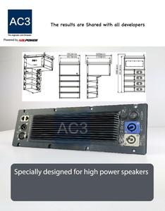 800W Digitale Piccolo lineare altoparlante subwoofer modulo amplificatore di Classe D con DSP Processore Audio - Product Image 6