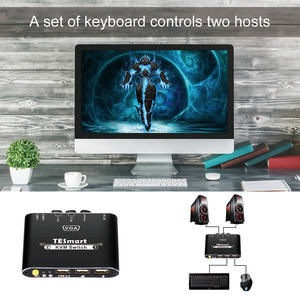 TESmart <strong>Input</strong> <strong>2</strong> Port <strong>Output</strong> <strong>1</strong> VGA <strong>KVM</strong> Switcher for Laptop VGA <strong>KVM</strong> <strong>Switch</strong> USB <strong>2</strong>.0 1080P 60Hz 2x1 VGA <strong>KVM</strong> <strong>Switch</strong>