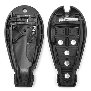 เคสกุญแจรีโมทรถยนต์4 + 1ปุ่มสำหรับ J-EEP Cherokee 2014 2015 2016 2017 2018 2019 D-odge C-hrysler fo38ใบพัด - Product Image 3