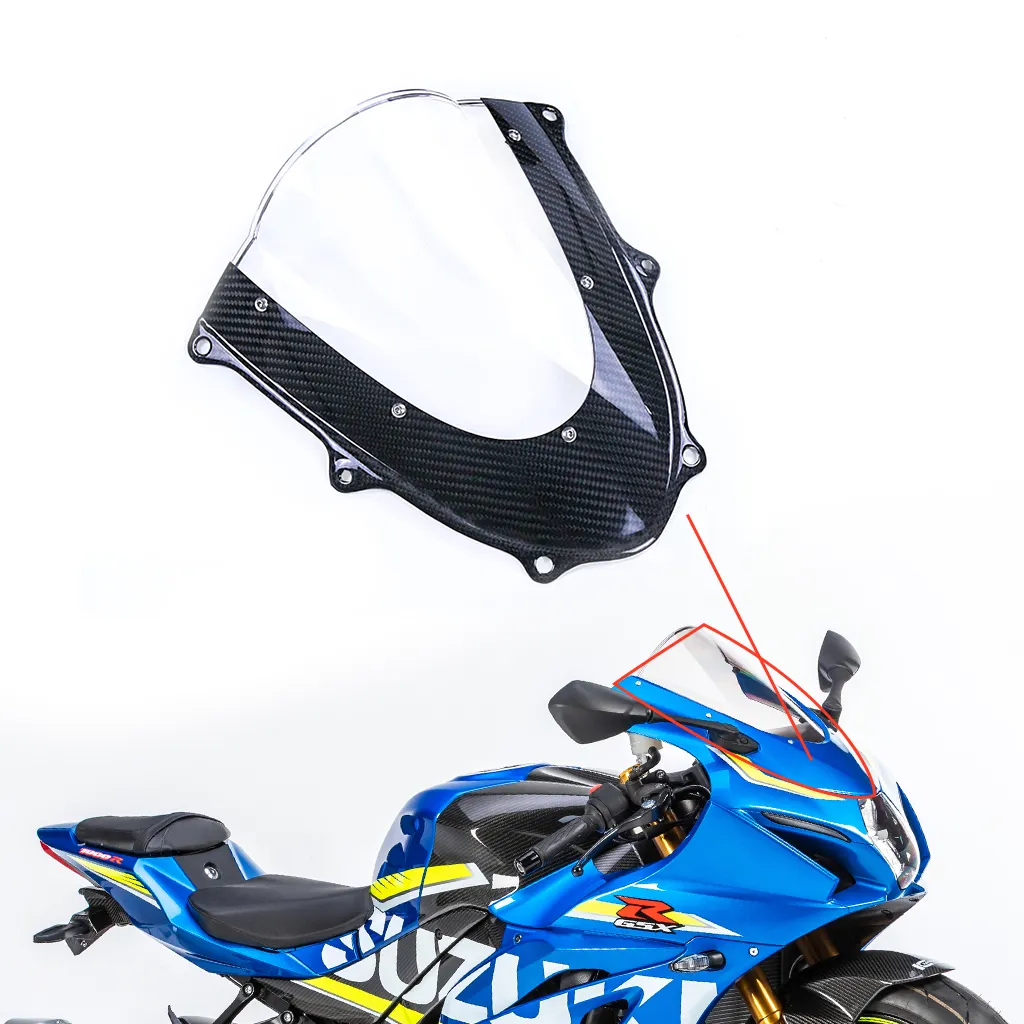 Accesorios de la motocicleta 100% de fibra de carbono parabrisas carenado cubierta Kits de piezas para Suzuki GSXR 1000 K 5 2017-2019, 2020 de 2021