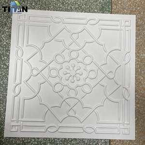 3D 2Fty X 2Ft天花板方板下降塑料花式下降天花板瓷砖Pvc家居天花板 - Product Image 3